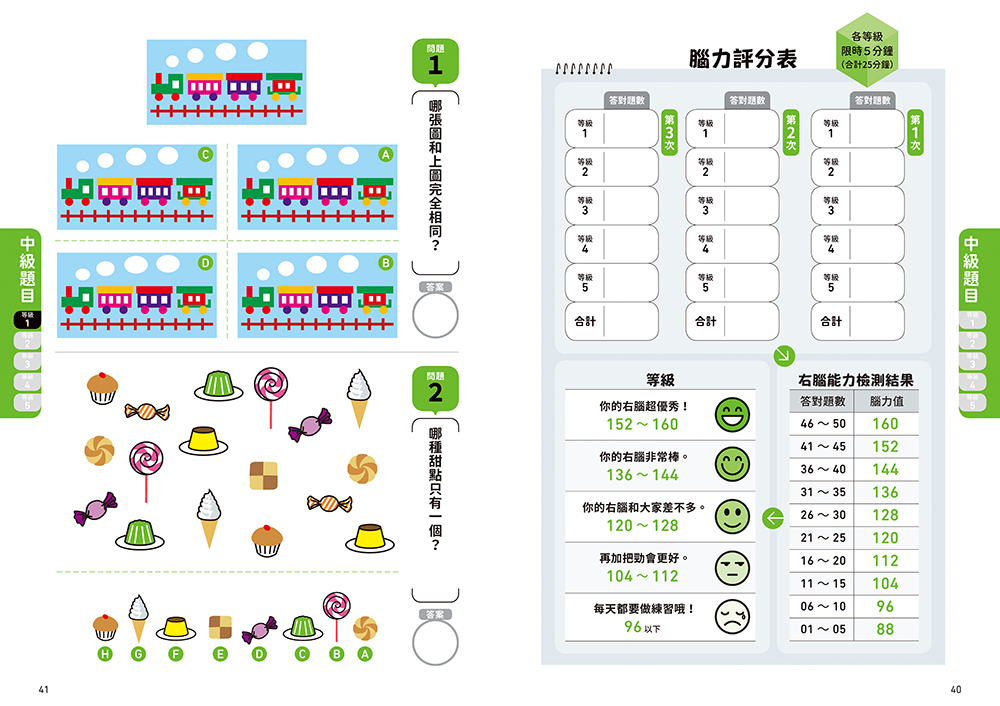 一天5分鐘，喚醒大腦潛能！全面提升圖像思考力的右腦開發練習題（附3階段腦力評分表）